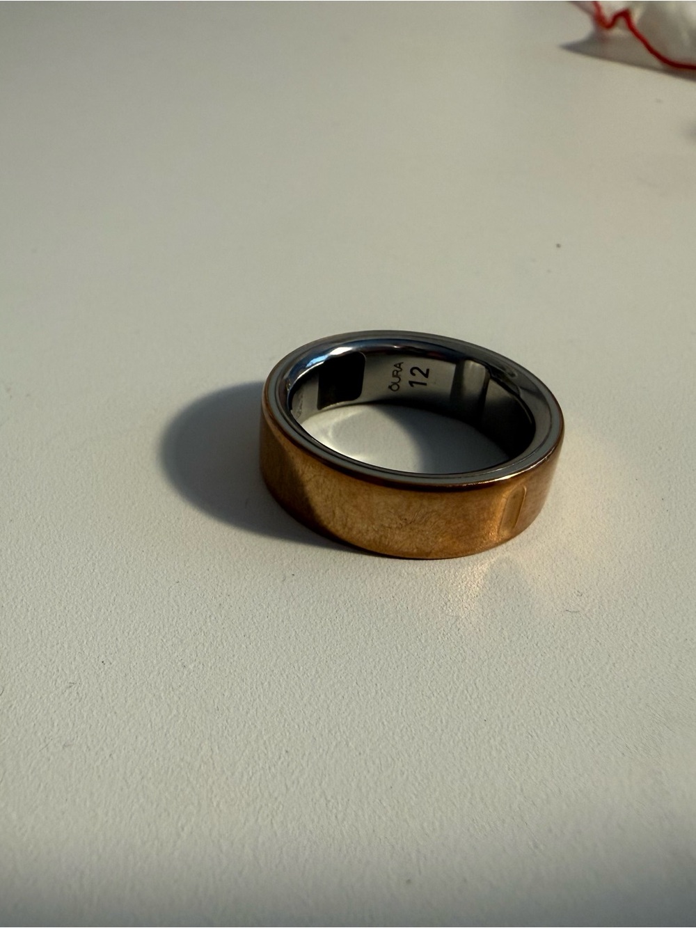 Oura Ring with Rose Gold Finish - Size 12